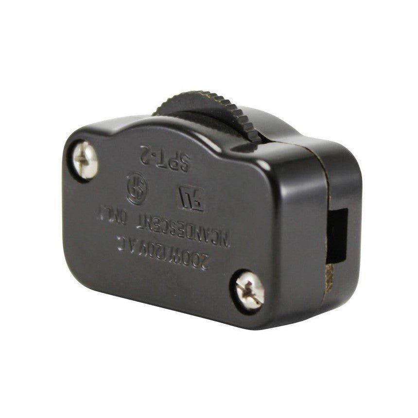 Hi-Lo Feed-Thru Lamp Cord Dimmer – Brown, SPT-2 18/2 - Nostalgicbulbs.com