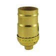 Keyless Socket - Polished Gilt Brass - Nostalgicbulbs.com
