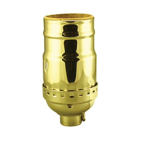 Keyless Solid Brass Light Socket - Nostalgicbulbs.com