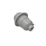 Keyless White Phenolic Threaded Lamp Socket with Ring - Nostalgicbulbs.com