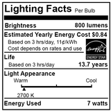 LED Clear Filament Vintage Bulb - 7 Watt - Edison Style 2700K - Nostalgicbulbs.com