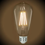 LED Filament Edison Light Bulb - ST19 Vintage - 7 Watt - Clear - 3000K - Nostalgicbulbs.com
