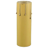 Medium Base Candle Cover Antique Gold – Fiber Sleeve w/ Light Drip - Nostalgicbulbs.com