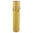 Medium Base Candle Cover Antique Gold – Fiber Sleeve w/ Light Drip - Nostalgicbulbs.com