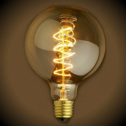 G95 Strawberry Decorative LED Bulbs – 3W E26 2200K Amber Glass, Dimmable, Vintage Edison Style, 2-Pack For Wall/Table/Floor Lamps