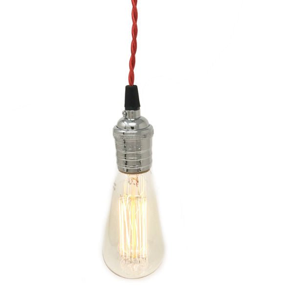 Nostalgic Red Vintage Cord Lamp - Nostalgicbulbs.com
