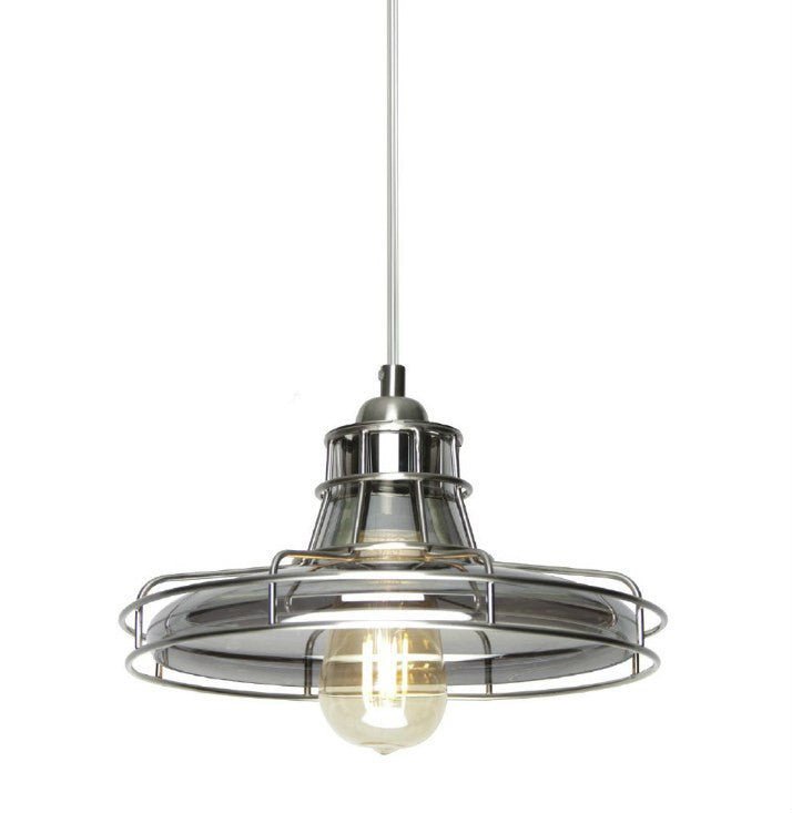 Silver cage pendant light hotsell