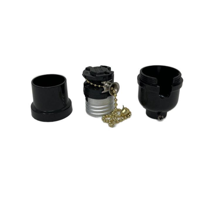 Pull-Chain Phenolic Light Socket | Medium (E26) base