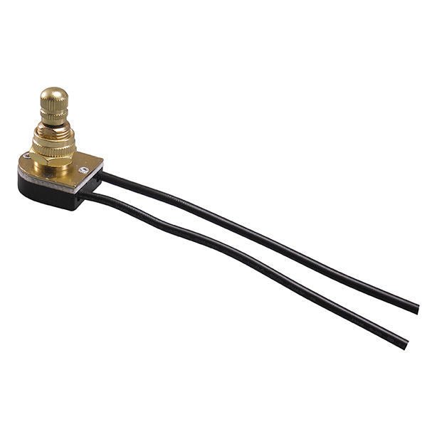 On/Off Turn Knob Canopy Switch - Polished Brass – Nostalgicbulbs.com