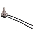 On/Off Turn Knob Canopy Switch - Polished Nickel - Nostalgicbulbs.com