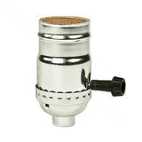 On/Off Turn- Knob Nickel Socket - Nostalgicbulbs.com