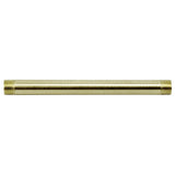 Outside Threaded Steel Pipe - Satin Brass Finish - Nostalgicbulbs.com