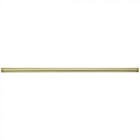Outside Threaded Steel Pipe - Satin Brass Finish - Nostalgicbulbs.com