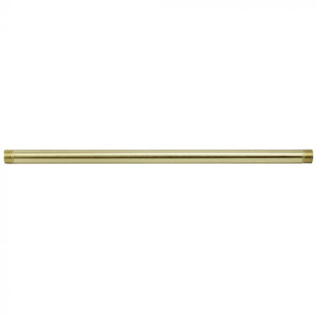 Outside Threaded Steel Pipe - Satin Brass Finish - Nostalgicbulbs.com