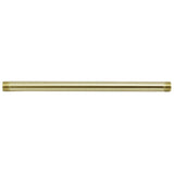 Outside Threaded Steel Pipe - Satin Brass Finish - Nostalgicbulbs.com