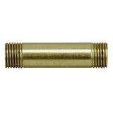 Outside Threaded Steel Pipe - Satin Brass Finish - Nostalgicbulbs.com