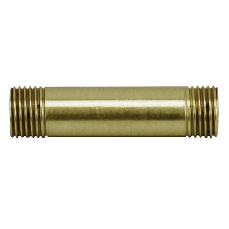 Outside Threaded Steel Pipe - Satin Brass Finish - Nostalgicbulbs.com