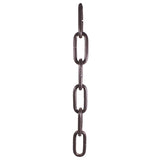 Oval Steel Chandelier Chain 4 - Gauge - 88 lbs. Test - Nostalgicbulbs.com