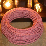 Red & White Twisted Wire – 18 AWG, 2-Conductor – Per Foot - Nostalgicbulbs.com