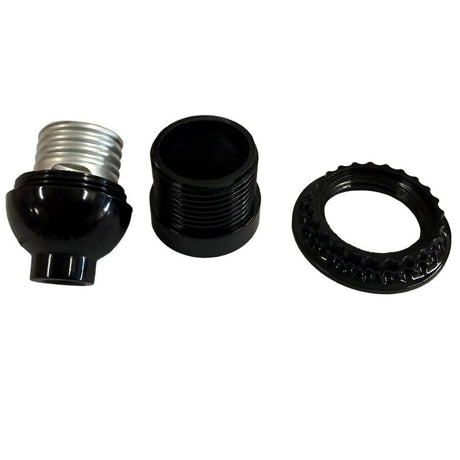 Short Threaded Light Socket with Ring - Nostalgicbulbs.com