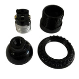 Short Threaded Light Socket with Ring - Nostalgicbulbs.com
