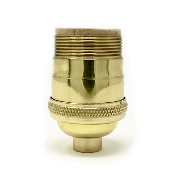 UNO Threaded Lamp Sockets | Solid Brass - Nostalgicbulbs.com