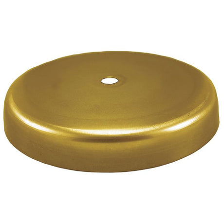 Solid Brass Rounded 1 Hole Canopy 5" - Unfinished Brass - Nostalgicbulbs.com
