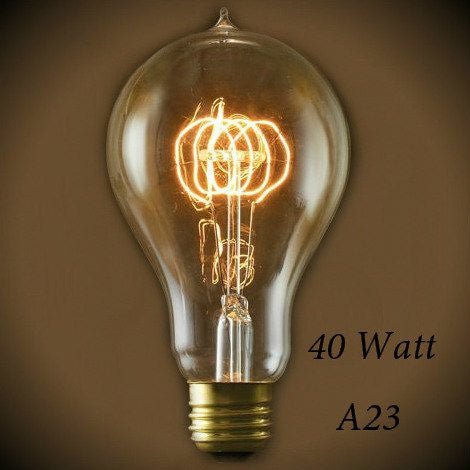 Victorian Loop A23 Vintage Light Bulb 40 Watt - 5.5 in. Length - Nostalgicbulbs.com