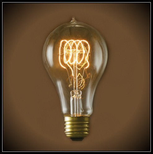 Victorian Loop Style A21 Vintage Light Bulb 25 Watt - Nostalgicbulbs.com