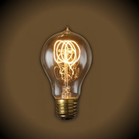 Victorian Loop Vintage A19 Light Bulb 40 Watt - Clear - Nostalgicbulbs.com