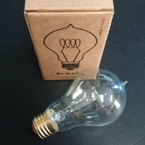 Victorian Loop Vintage A19 Light Bulb 40 Watt - Clear - Nostalgicbulbs.com