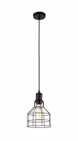 Vintage Industrial 1- Light caged Pendant Light - Nostalgicbulbs.com