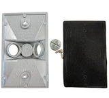 Weatherproof Rectangular Outlet Cover - RE - 2 - Nostalgicbulbs.com