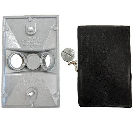 Weatherproof Rectangular Outlet Cover - RE - 2 - Nostalgicbulbs.com