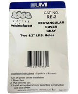 Weatherproof Rectangular Outlet Cover - RE - 2 - Nostalgicbulbs.com