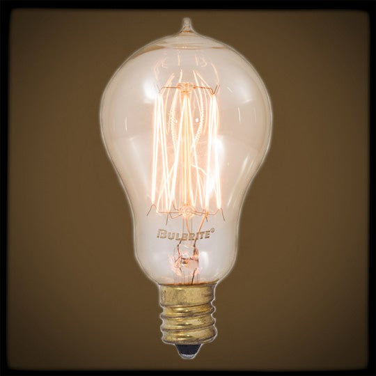 Nostalgic A15 Candelabra 25 Watts Light Bulb