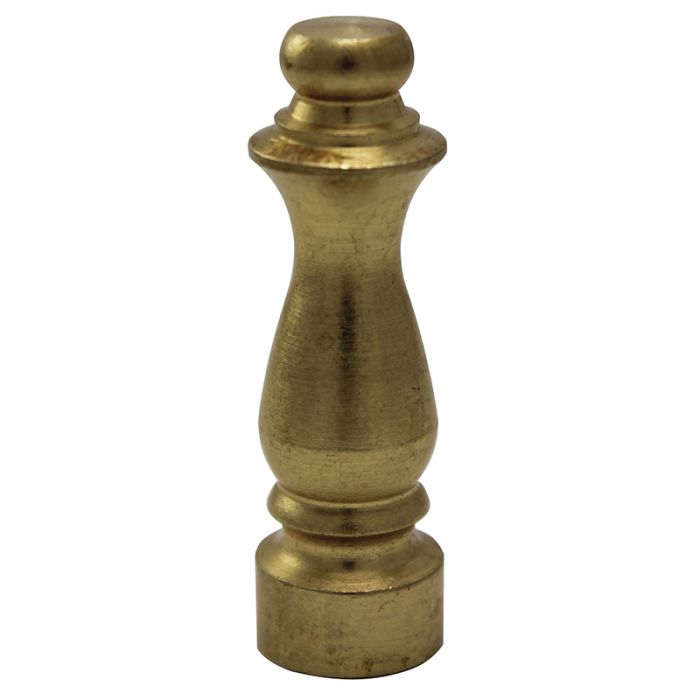 Solid Brass Colonial Finial - 1 1/2 in. Length