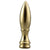 Solid Brass Bullet Finial - 2 in. Length