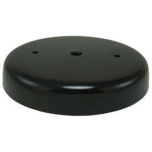 black round ceiling canopy