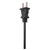 Black 10 feet cord set with molded polarized plug 