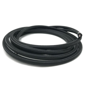 2 conductor black round cloth covered cord - Per ft.
