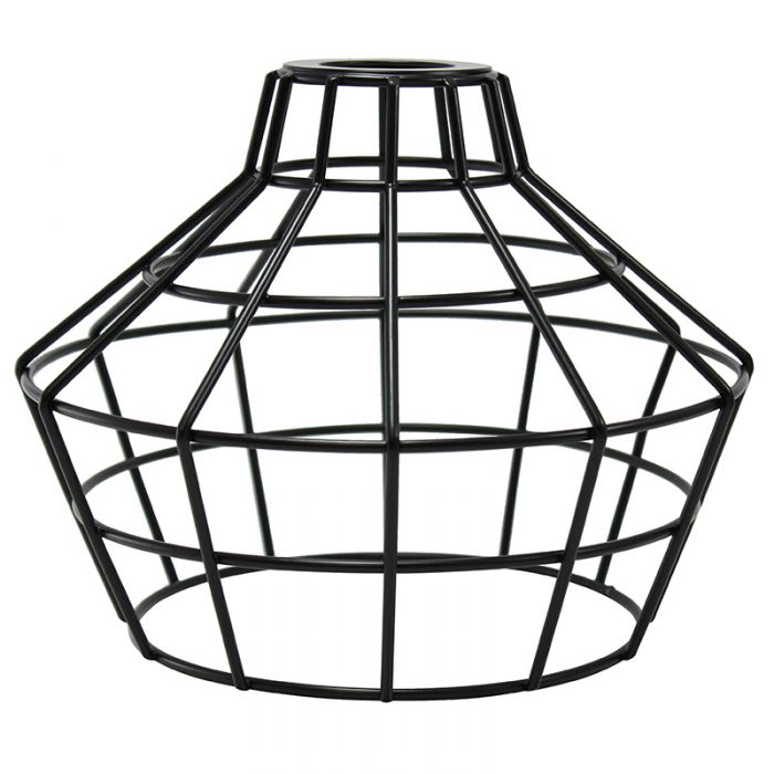 Black Bulb Cage - Large Basket Style