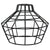 Black Bulb Cage - Large Basket Style