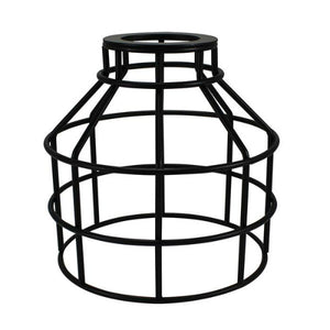 Black Jar Shaped Lamp Cage