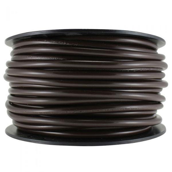 Pendant Brown Round 3 Conductor Cord- 100 FT. Spool
