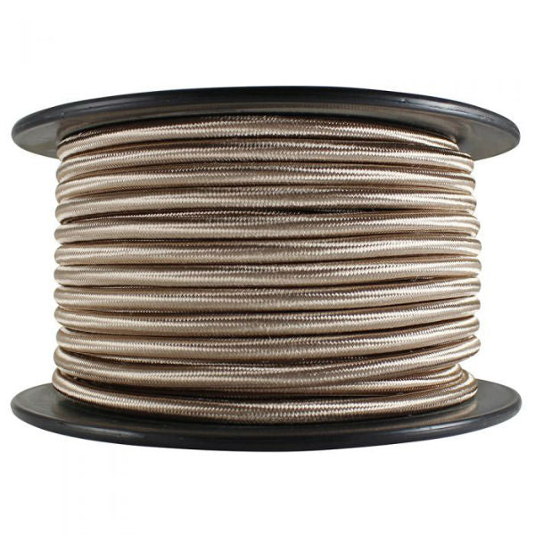 SVT-2 Champagne Color Cloth Covered Cord - 100 ft. Spool