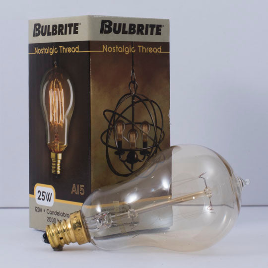 Nostalgic A15 Candelabra Base Light Bulb