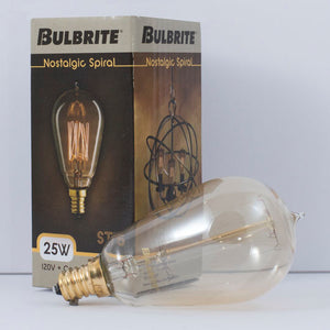 Edison Filament E12 Light Bulb 25 watts