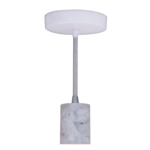 Marble White Socket Pendant Lamp