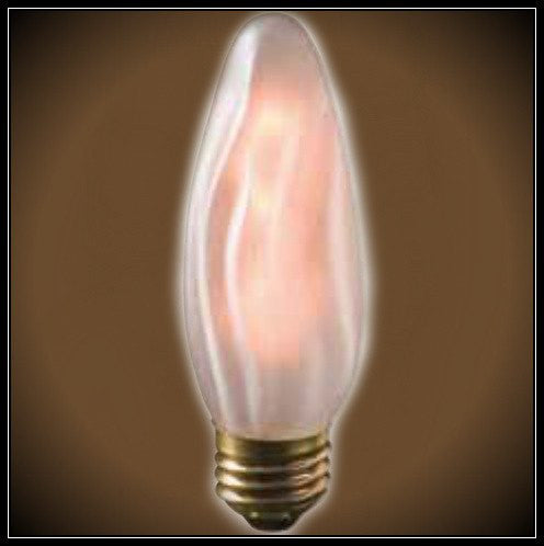 Nostalgic Frost 30 watt Chandelier Torch Light bulb 
